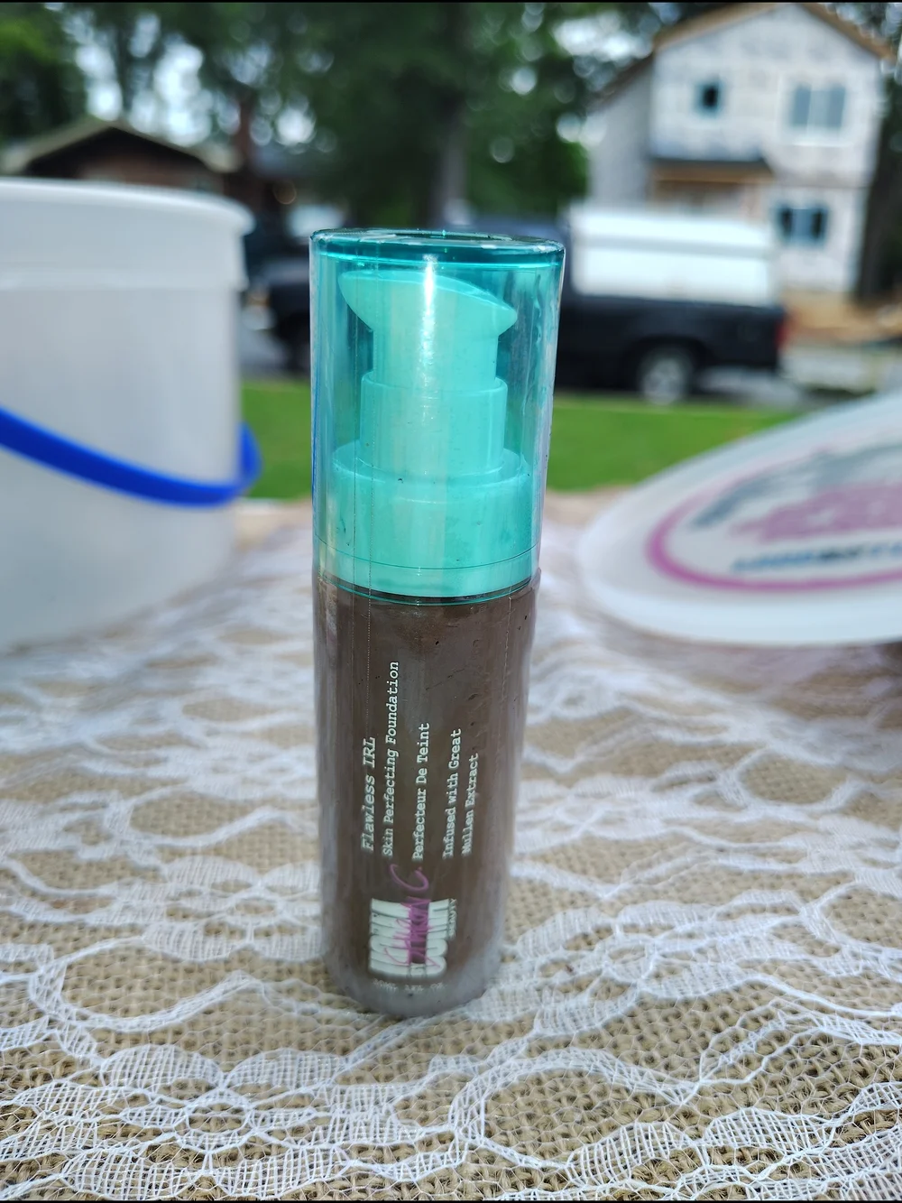 NWT UOMA by Sharon C Flawless IRL Skin Perfecting Foundation - Black Pearl T1
